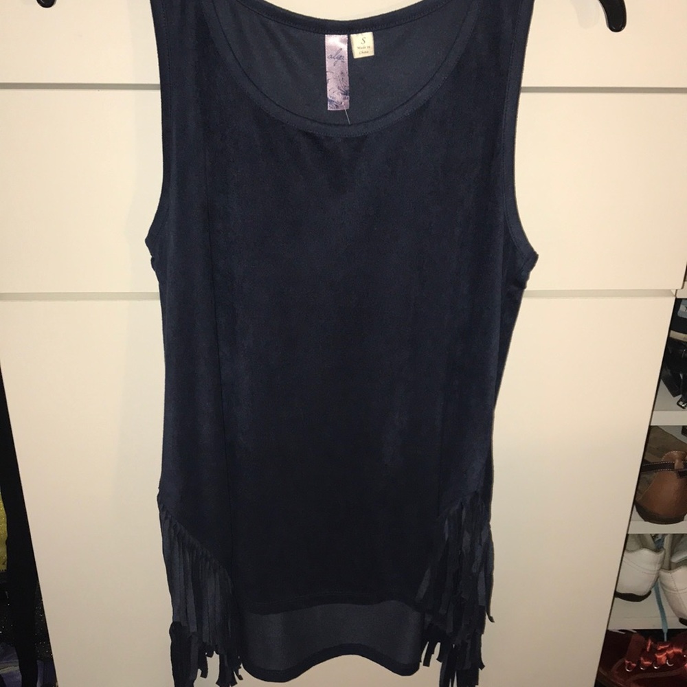 LAST CALL ‼️ Francesscas Suede Fringe Blouse